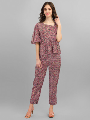 PIRUZA Women Ethnic Top Pant Set