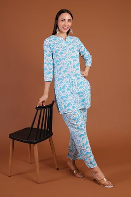Floro Women Kurti Pant Set