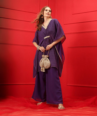 INDO STREET Women Kaftan Palazzo Set