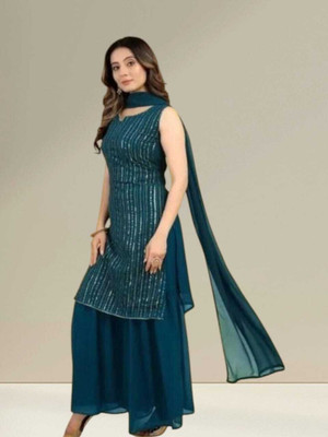 HouseOfCommon Women Kurta Sharara Dupatta Set