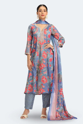 Cotton Culture Women Kurta Pant Attached Dupatta Set