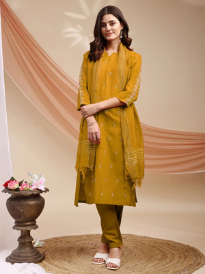 ARADHNA Women Kurti Pant Dupatta Set