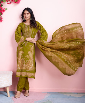 MOJILAA Women Kurta Pant Dupatta Set