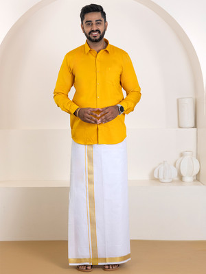 Ramraj Cotton Men Shirt Dhoti Set