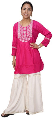 RADHA KRISHNA Women Kurta Palazzo Set
