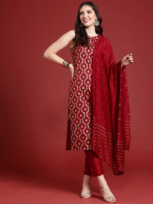 ANOUK Women Kurta Pant Dupatta Set