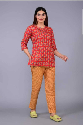 FREEDOMFASHION Women Ethnic Top Pant Set