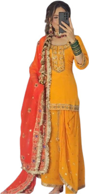 NIDHI'S FASHION Women Ethnic Top Pant Dupatta Set