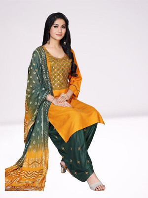 larvish Self Design Kurta, Salwar & Dupatta Set