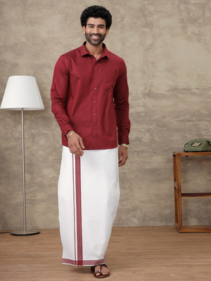 Ramraj Cotton Men Shirt Dhoti Set