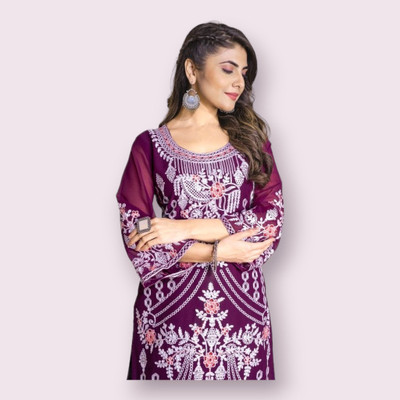 snizvi Women Kurti Pyjama Set