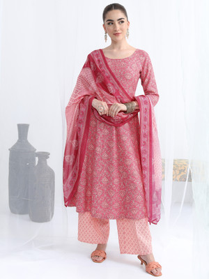 Vishudh Women Kurta Palazzo Dupatta Set