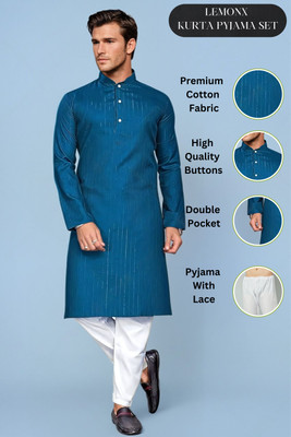 LEMONX Men Kurta Pyjama Set