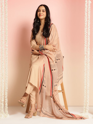 Tasrika Solid Kurta, Trouser/Pant & Dupatta Set