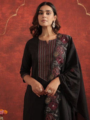Indo Era Women Kurta Pant Dupatta Set