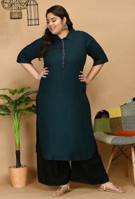 PrettyPlus by Desinoor.com Women Kurta Palazzo Set