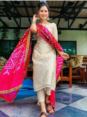 Waheguru Fashion Women Kurta Pant Dupatta Set