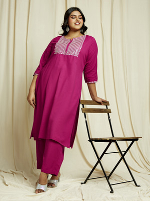 Globus Women Kurta Pant Set