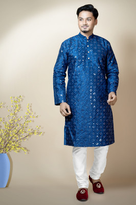 AHLAN APPARELS Men Kurta Pyjama Set