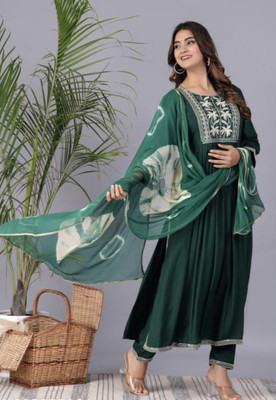 ALLEN WEAVE Women Kurta Pant Dupatta Set