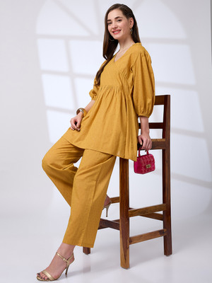 Globus Women Ethnic Top Pant Set
