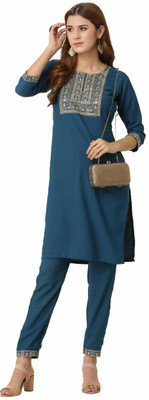 kit villa Women Kurti Pant Set