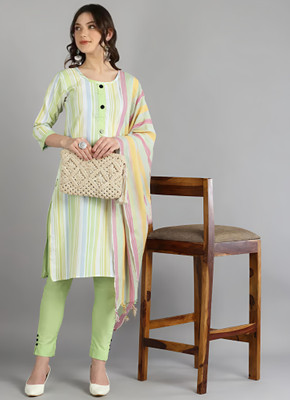Il filo Women Kurta Pant Attached Dupatta Set