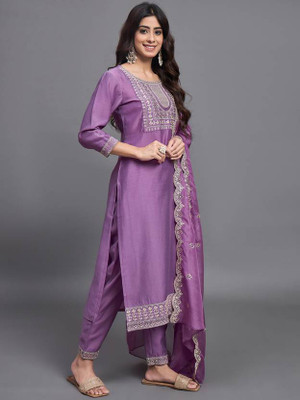 MITUDAY Women Kurti Pant Dupatta Set