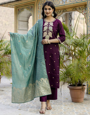 Skylee Women Kurta Pant Dupatta Set