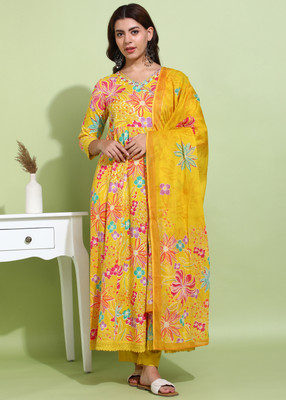 Yash Gallery Women Kurta Pant Dupatta Set