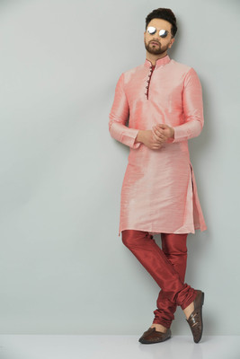 LEMONX Men Kurta Churidar Set