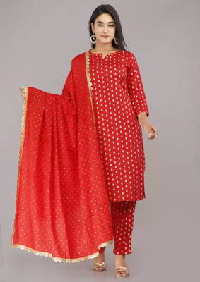 YATVIK Women Kurta Pant Dupatta Set