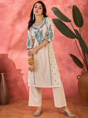 Sangria Women Kurta Pant Set