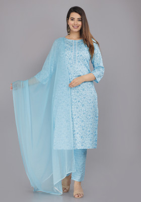 Blushwork Women Kurta Pant Dupatta Set