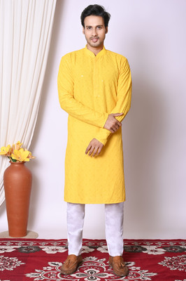 NFC CREATION Men Kurta Pyjama Set