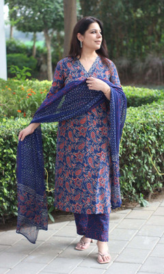 Gosriki Women Kurta Pant Dupatta Set