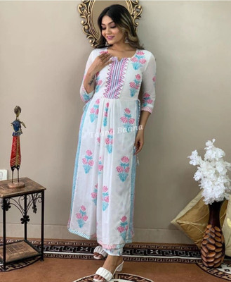 ZIIARA Women Kurta Palazzo Set