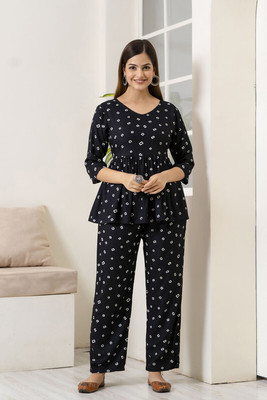 veshviti Women Ethnic Top Pant Set