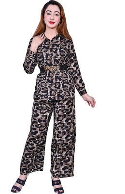 Hainah Women Shirt Palazzo Set