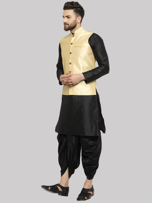 Royal Kurta Men Kurta Dhoti Ethnic Jacket Set