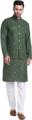 kraft india Men Kurta Pant Ethnic Jacket Set