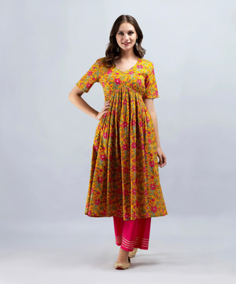 SAK JAIPUR Women Kurta Palazzo Dupatta Set