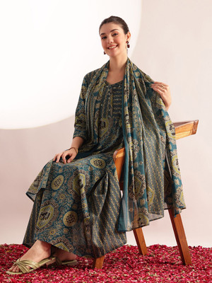 VBUYZ Women Kurta Pant Dupatta Set