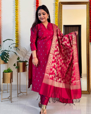 The Style Sanctuary Printed Kurta, Trouser/Pant & Dupatta Set