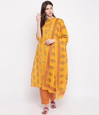 VBUYZ Women Kurta Palazzo Dupatta Set