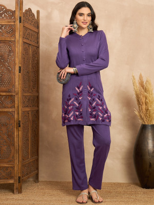 CLAPTON Women Ethnic Top Pant Set