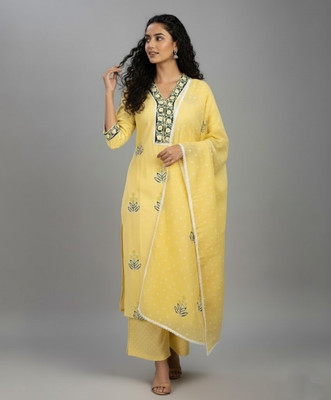 MirrorTrendz Printed Kurta, Trouser/Pant & Dupatta Set
