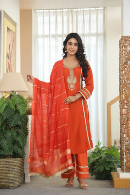 Leriya Fashion Men Kurti Salwar Dupatta Set