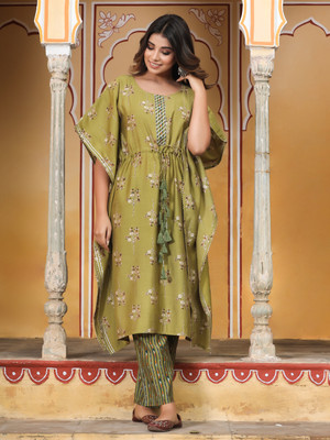 Jaipur Kurti Women Kaftan Pant Set