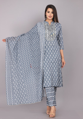 JC4U Women Kurta Pant Dupatta Set